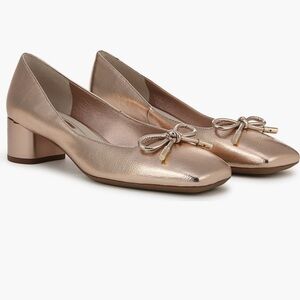 Franco Sarto Elegant rose Gold Women's Block Heel Shoes size 8.5